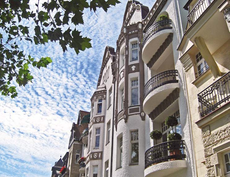 Die Umgebung der Heinrich-Heine-Gärten in Düsseldorf-Heerdt